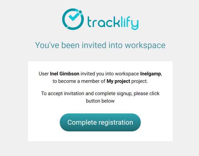 You've been invited into workspace email