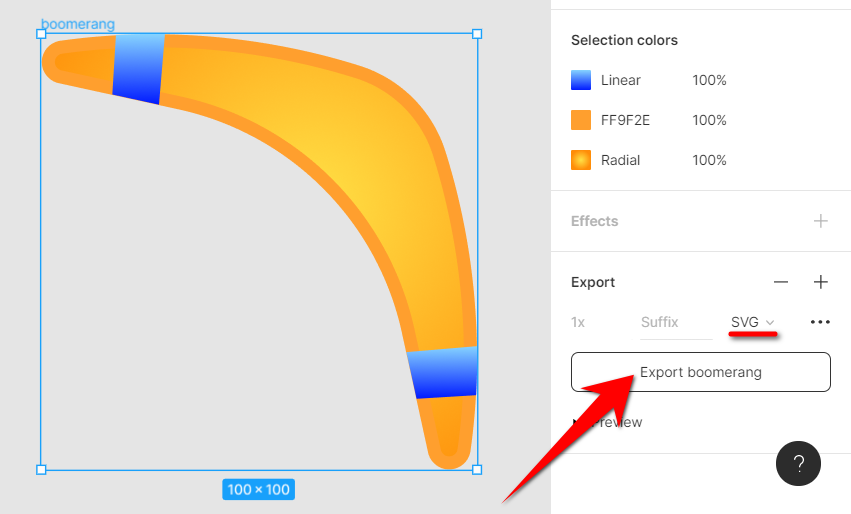 Export to SVG in Figma