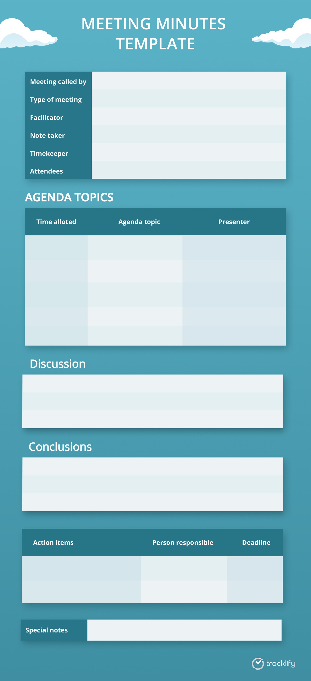 Meeting minutes template